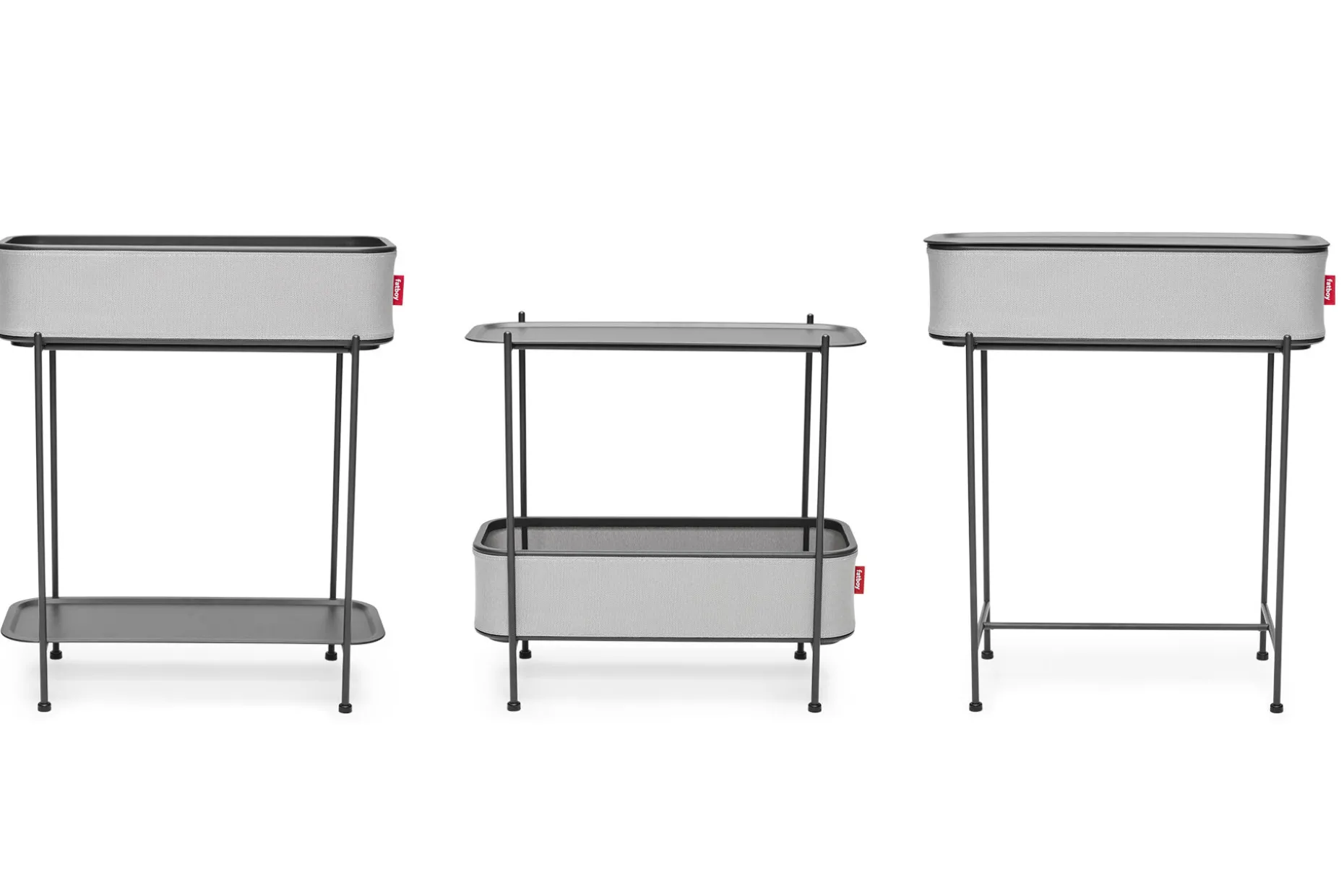 Adoreganizer Multifunctionele bijzettafel, grijs, 65.5x29x76.5 cm