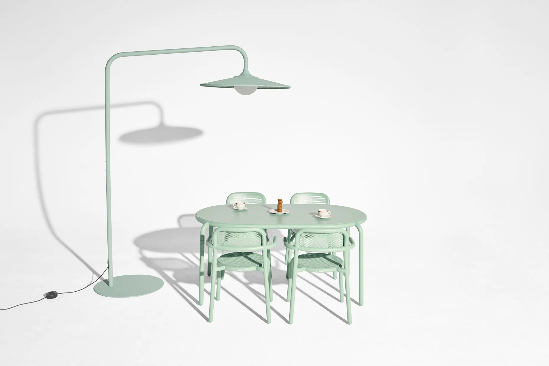 Archigrande Vloerlamp voor buiten, groen, 180x84x233 cm