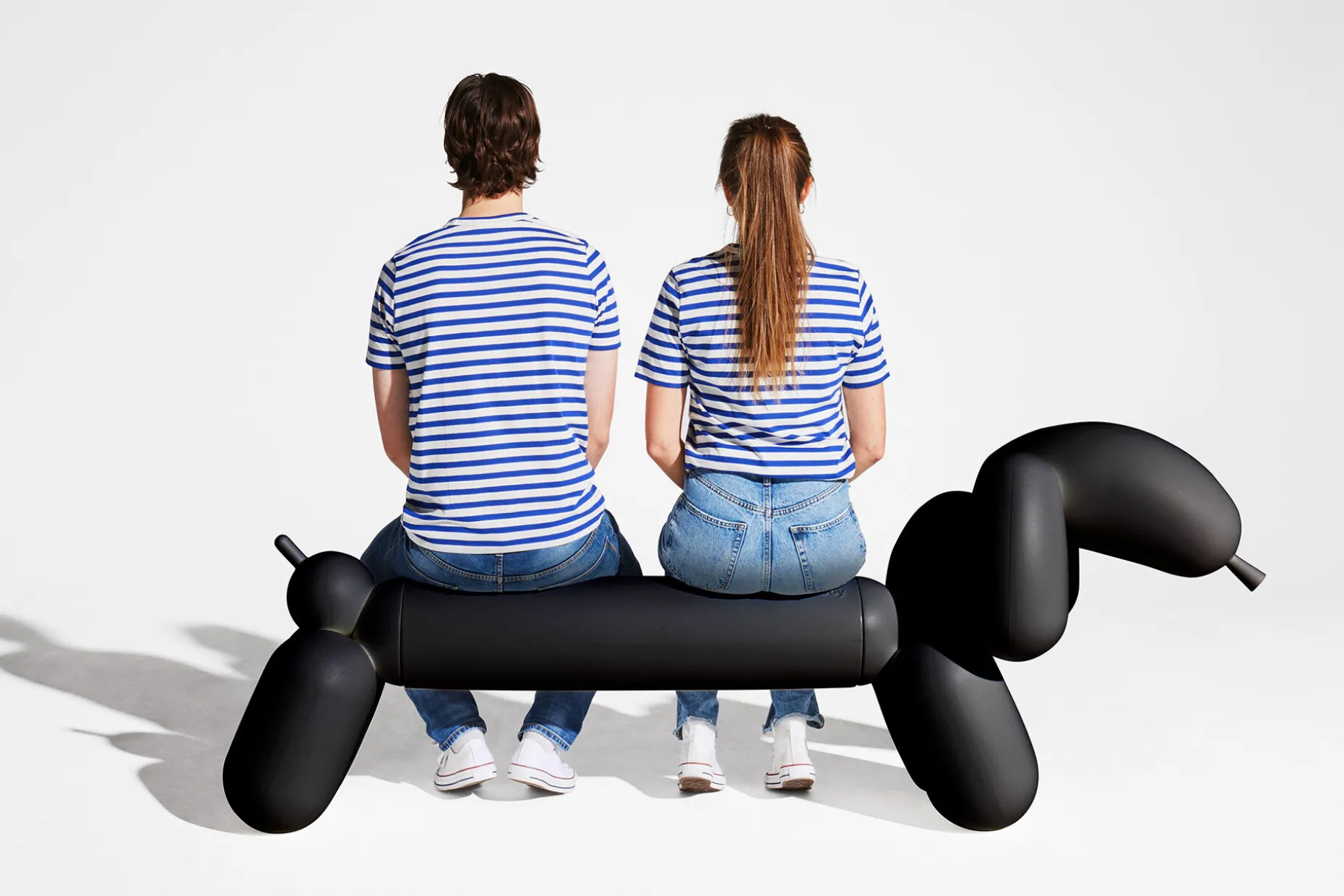 Attackle! Tuinbankje, zwart, 195x55x77.5 cm