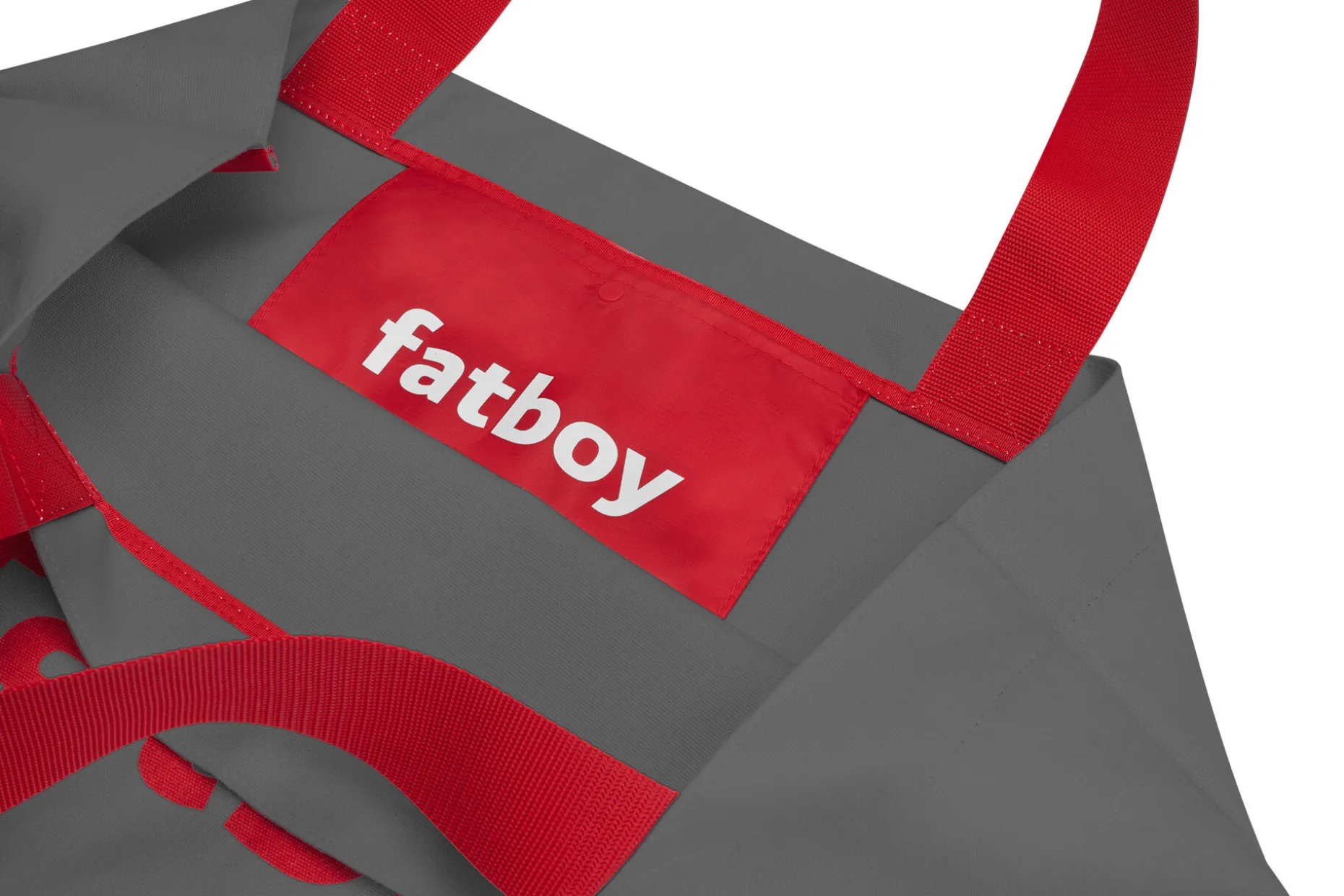 Baggy-Bag Katoenen tas, grijs, 61x55 cm