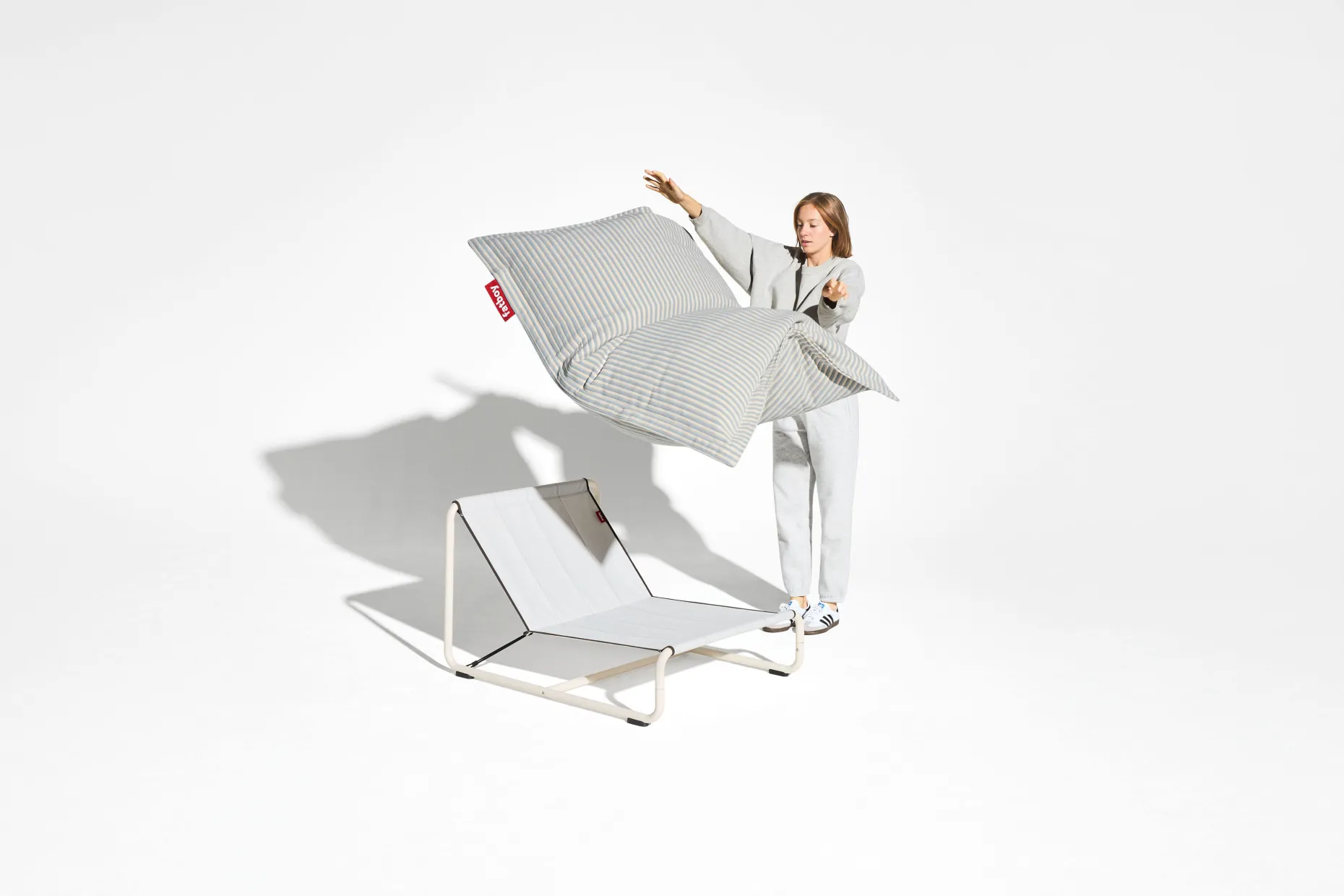 Beanbase Zitzak stoel, wit,cm
