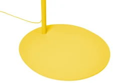 Big Lebow Arc lamp, geel, 186x234 cm
