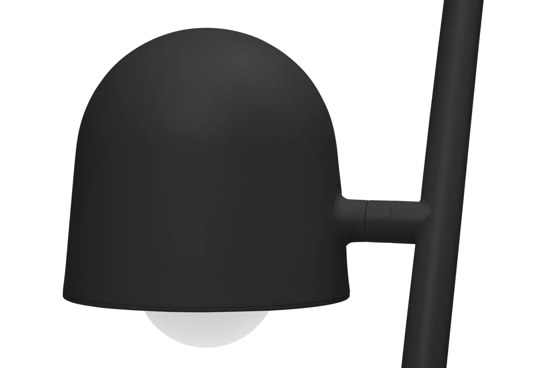 Big Lebow Arc lamp, zwart, 186x234 cm