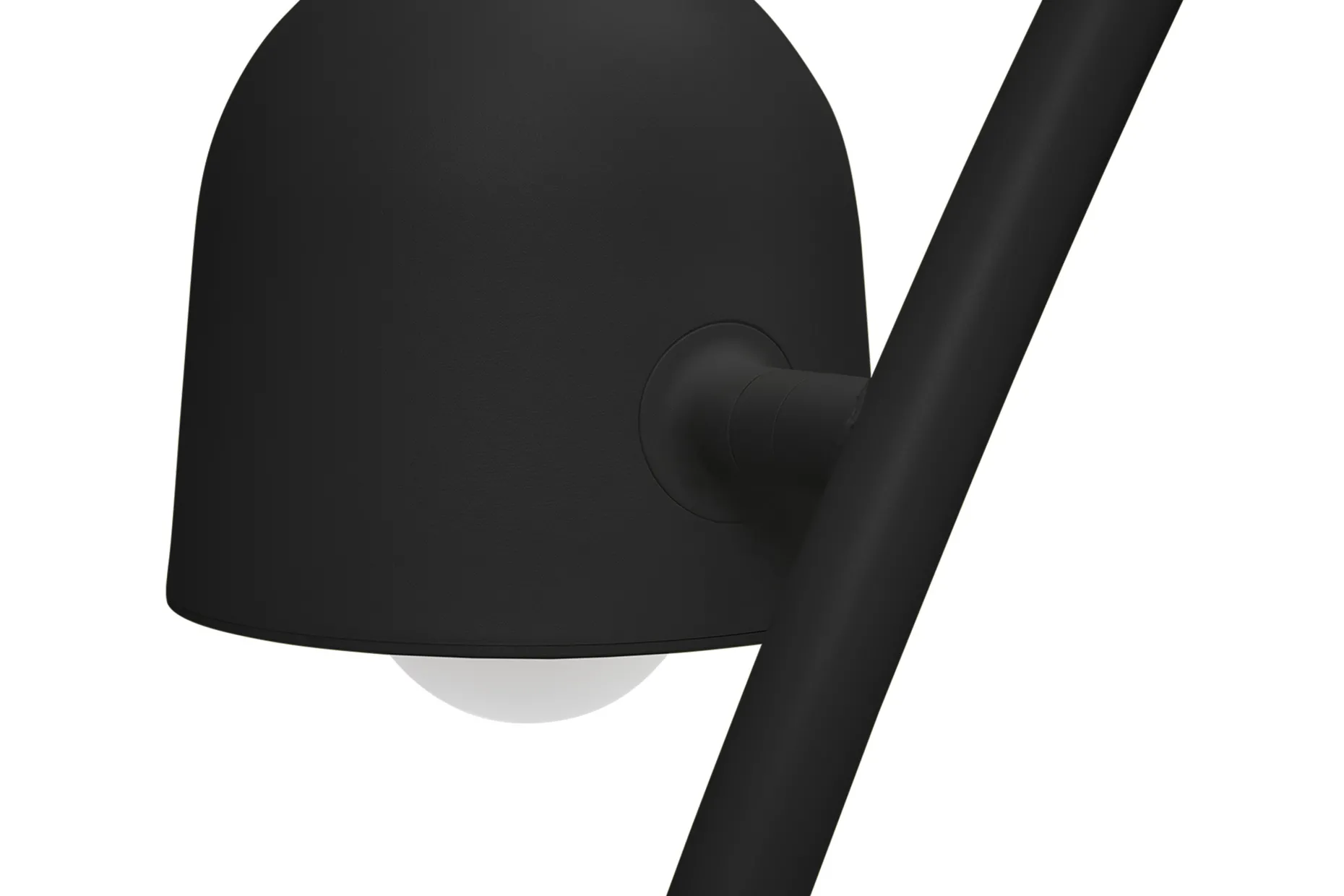 Big Lebow Arc lamp, zwart, 186x234 cm