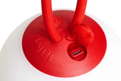 Bolleke Mini set (3 pcs) Kleine oplaadbare lampen, rood, 12x12 cm
