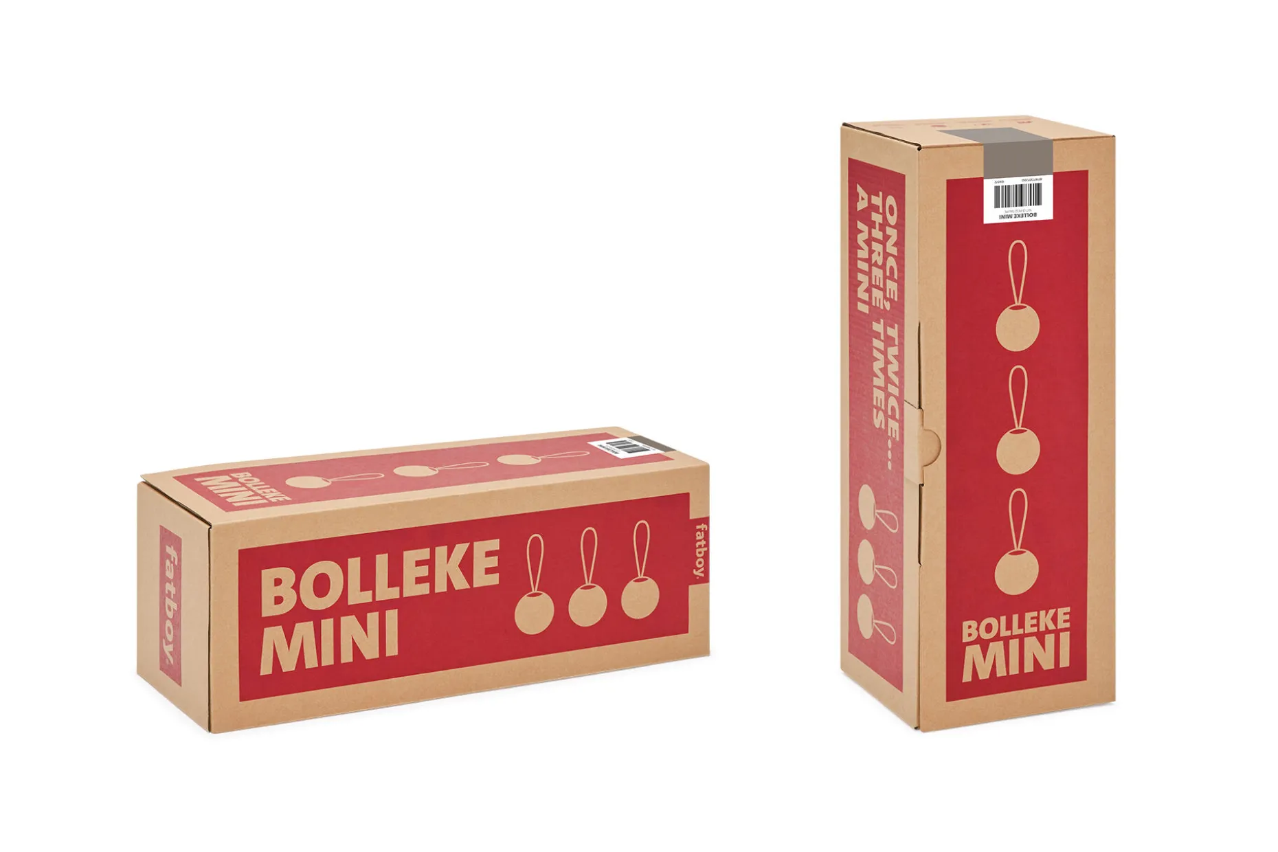 Bolleke Mini set (3 pcs) Kleine oplaadbare lampen, bruin, 12x12 cm