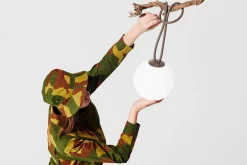 Bolleke Oplaadbare lamp, bruin, 20x20x20 cm