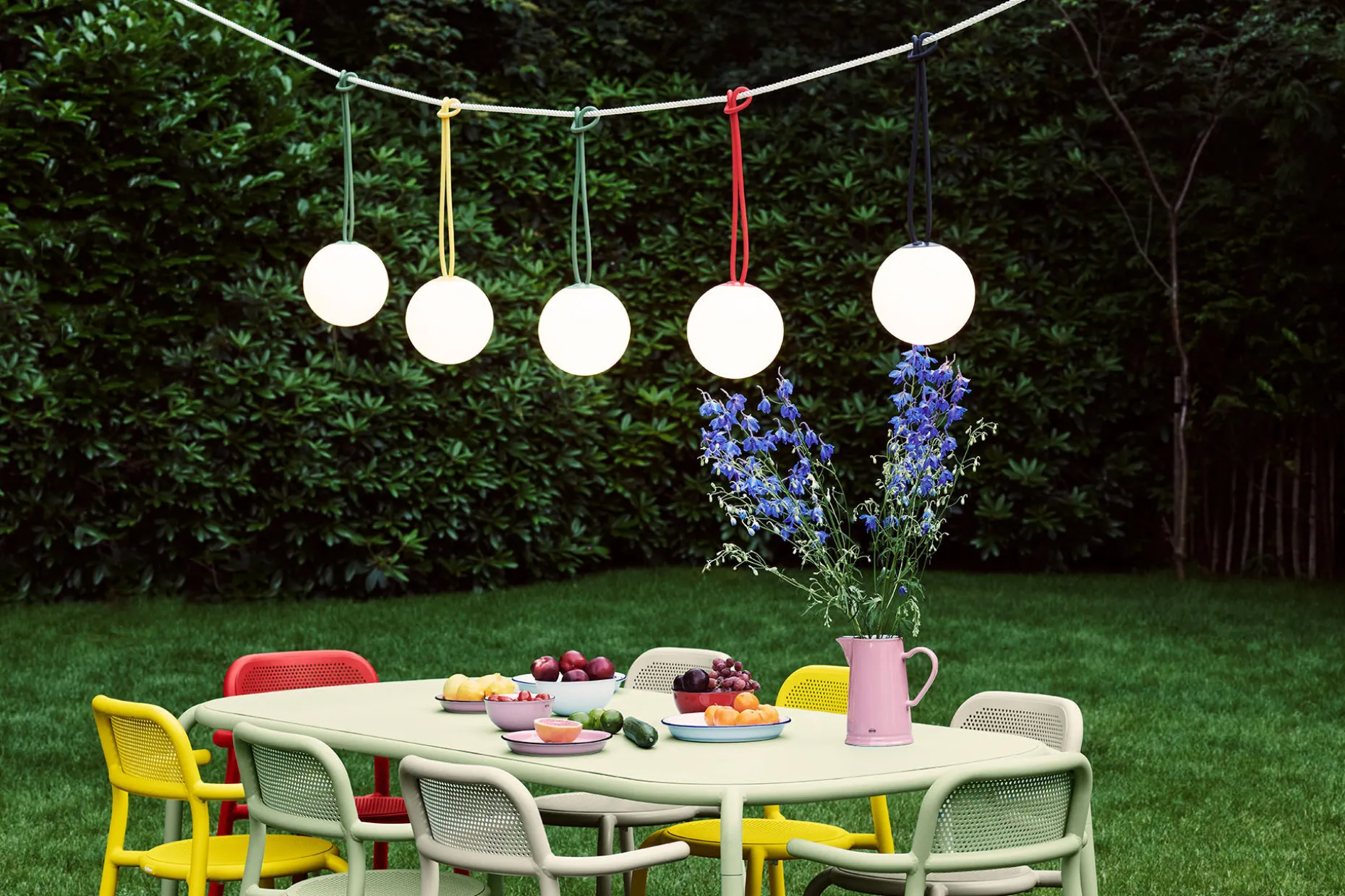 Bolleke Oplaadbare lamp, blauw, 20x20x20 cm