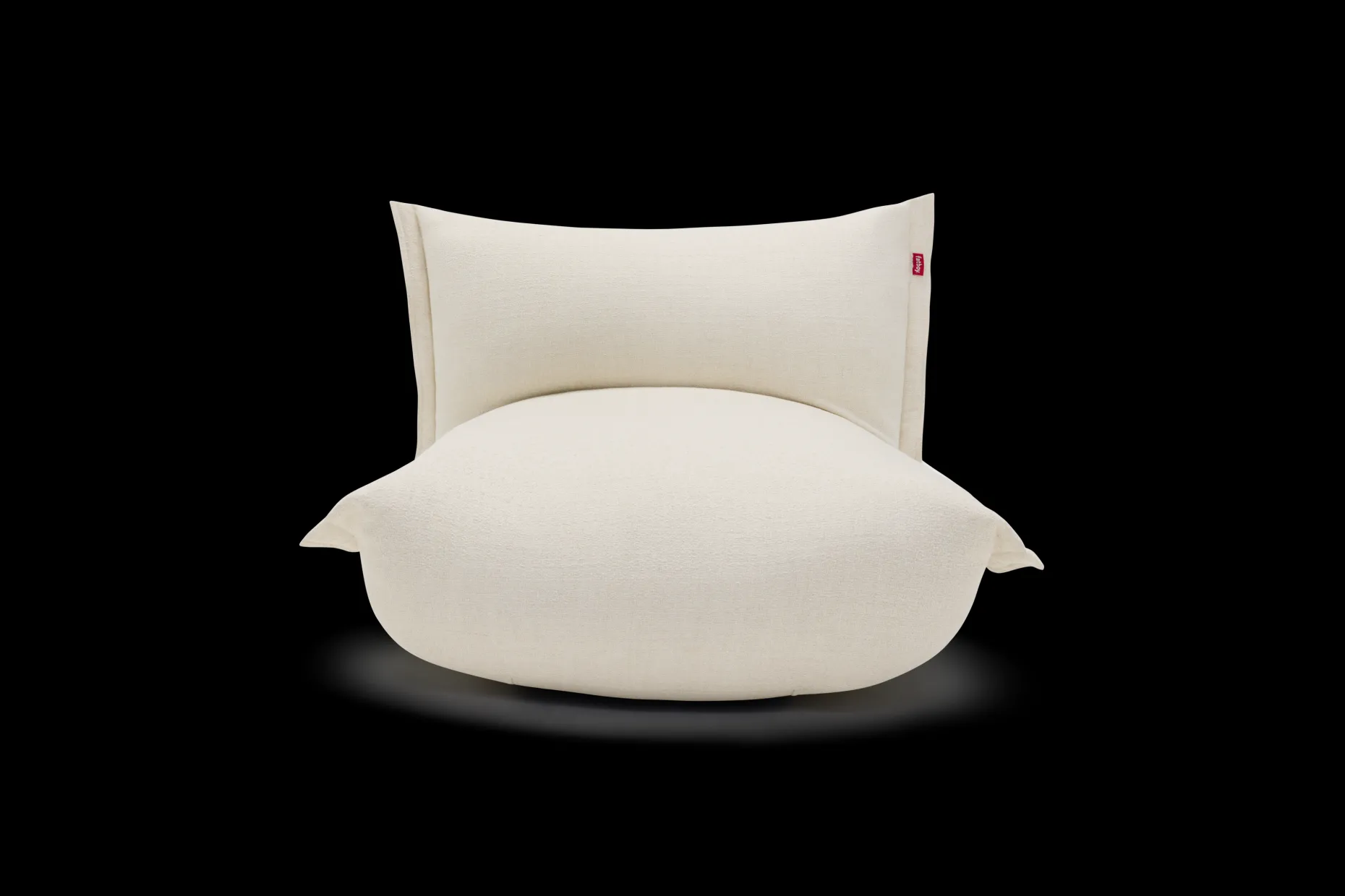 BonBaron Slim Boucle Loungestoel, beige, 102x85x75 cm