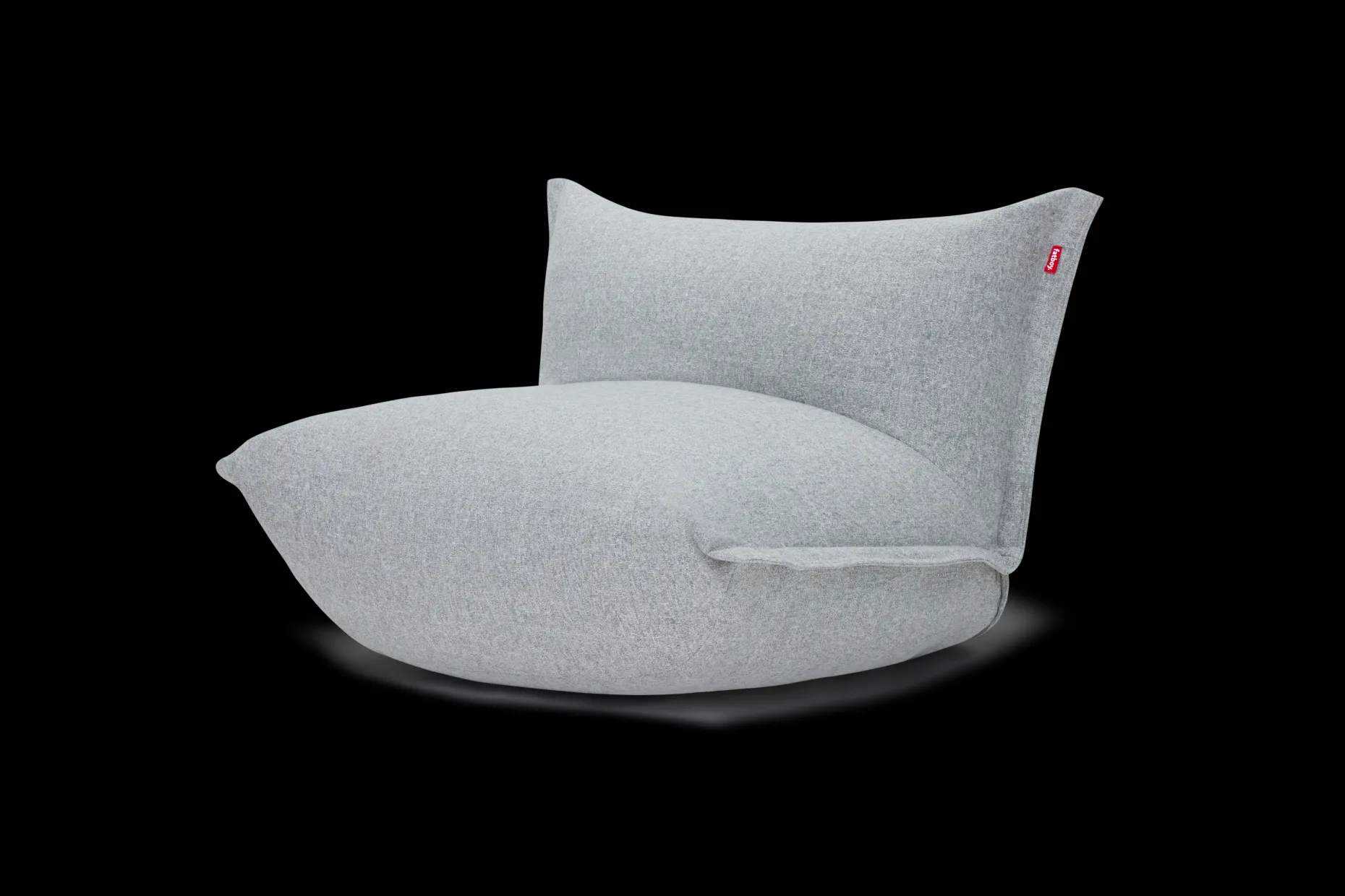 BonBaron Slim Boucle Loungestoel, grijs, 102x85x75 cm