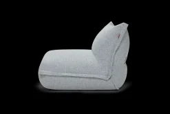 BonBaron Slim Boucle Loungestoel, grijs, 102x85x75 cm