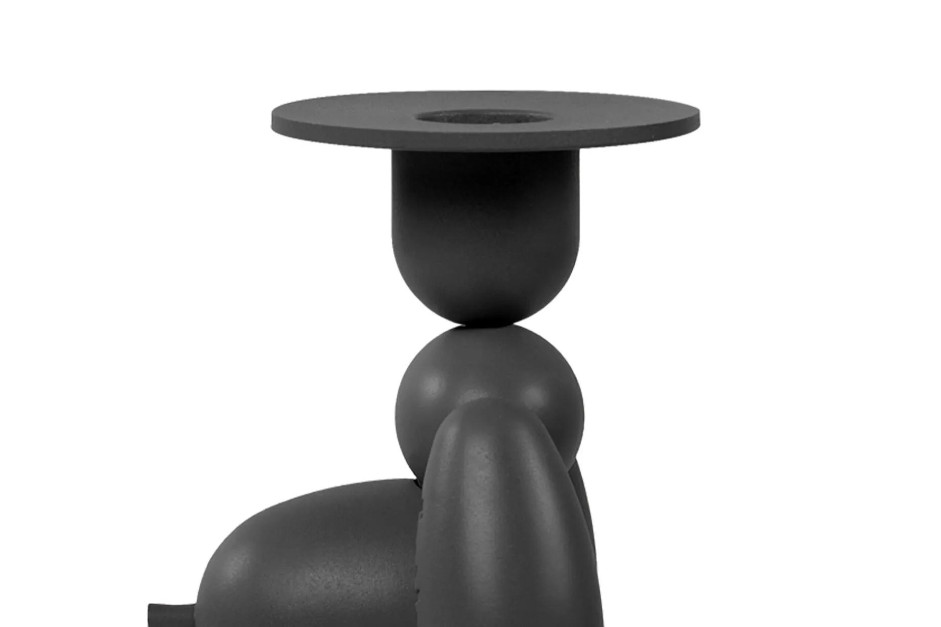 Can-Dolly Kandelaar, zwart, 16x9.5x20.5 cm