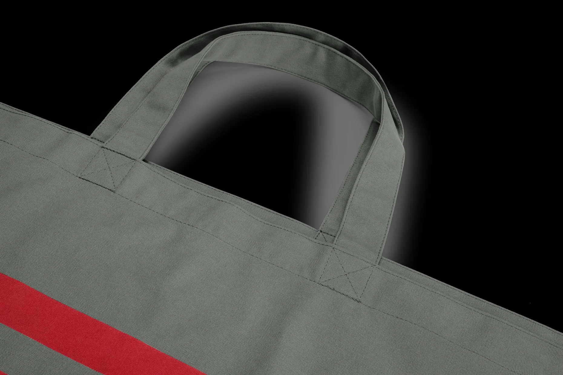Carry-Too-Much-Bag Canvas Grote canvas tas, grijs, 70x50 cm