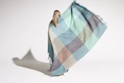 Colour Blend Blanket Wollen deken, blauw, 130x185 cm