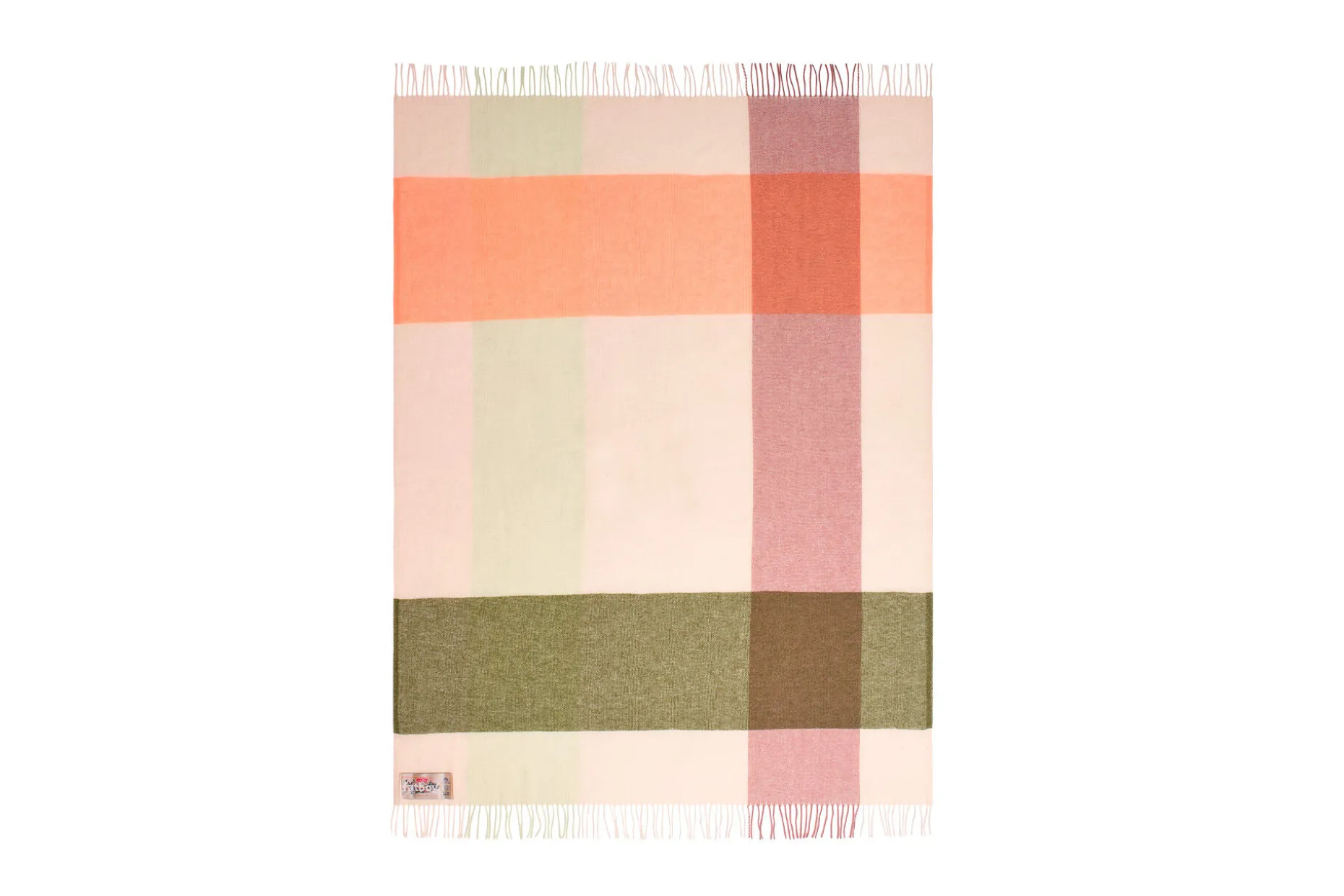 Colour Blend Blanket Wollen deken, oranje, 130x185 cm