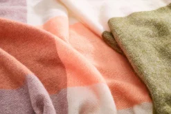Colour Blend Blanket Wollen deken, oranje, 130x185 cm