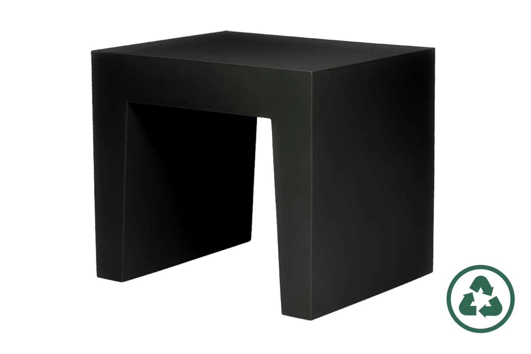 Concrete Seat Kruk voor buiten, zwart, 40x50x43 cm