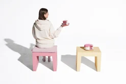 Concrete Seat Kruk voor buiten, beige, 40x50x43 cm