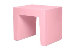 Concrete Seat Kruk voor buiten, roze, 40x50x43 cm