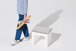 Concrete Seat Pillow Buitenkussen, grijs, 49x39x3 cm