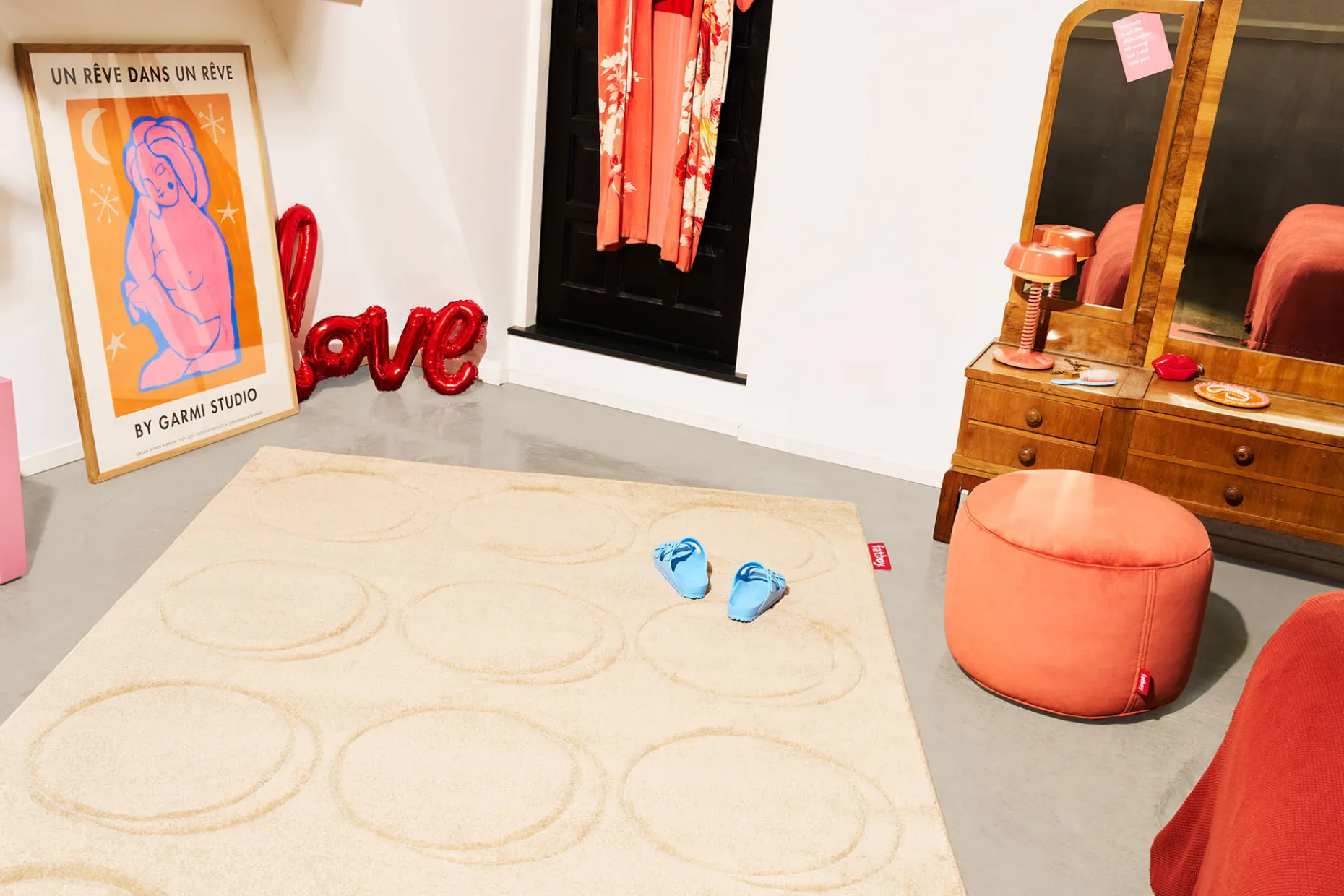 Dot Carpet Vloerkleed, beige, 230x160 cm