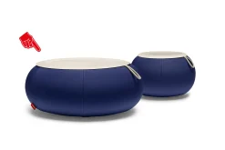 Dumpty Outdoor Outdoor salontafels, blauw, 78x78x21 cm