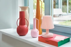 Edison The Ambiance Oplaadbare lamp, roze, 16.5x16.5x25.3 cm