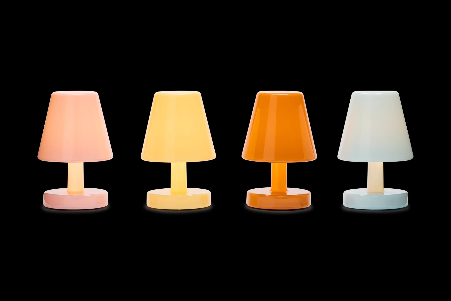 Edison The Ambiance Oplaadbare lamp, geel, 16.5x16.5x25.3 cm