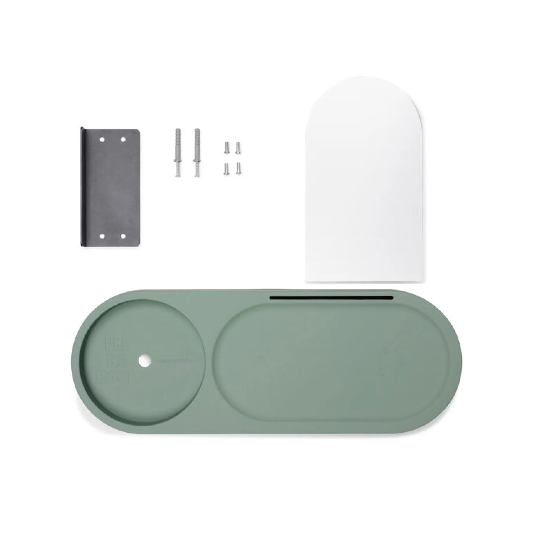 Edison the Petit Residence Wandplank voor Edison the Petit, groen, 46x17.5x25.1 cm