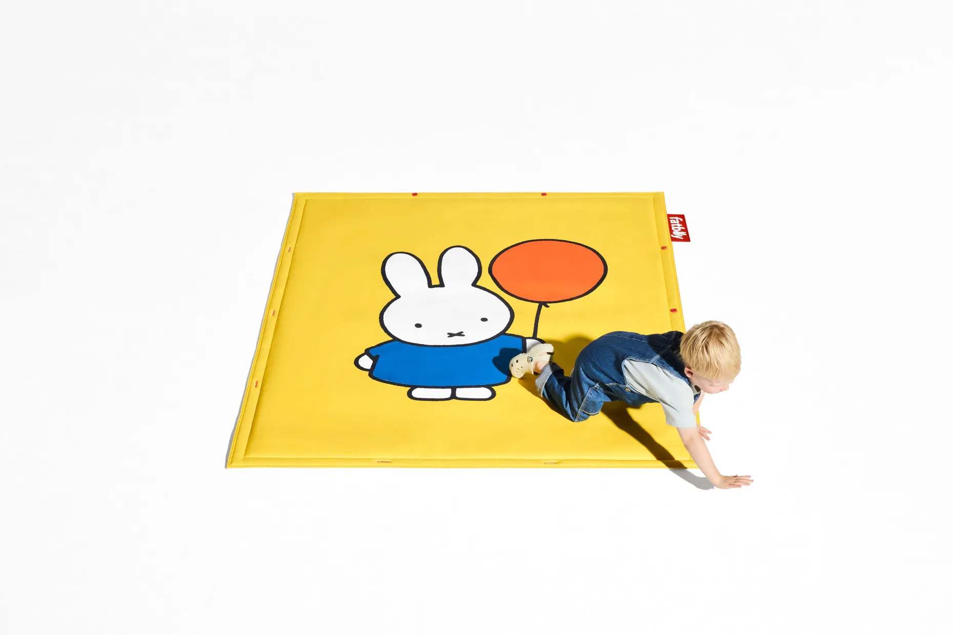 Flying Carpet x Miffy Nijntje speelkleed, geel, 180x140 cm