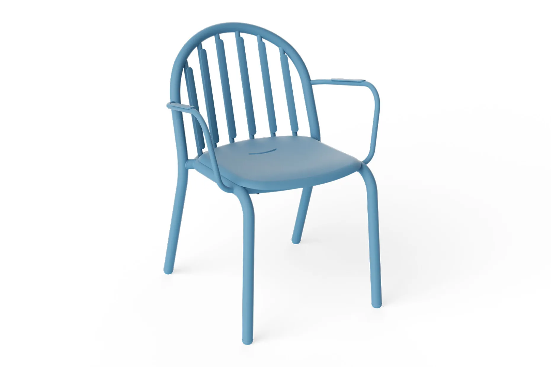 Fred's Armchair Tuinstoel met armleuning, blauw, 60x59.5x80.5 cm