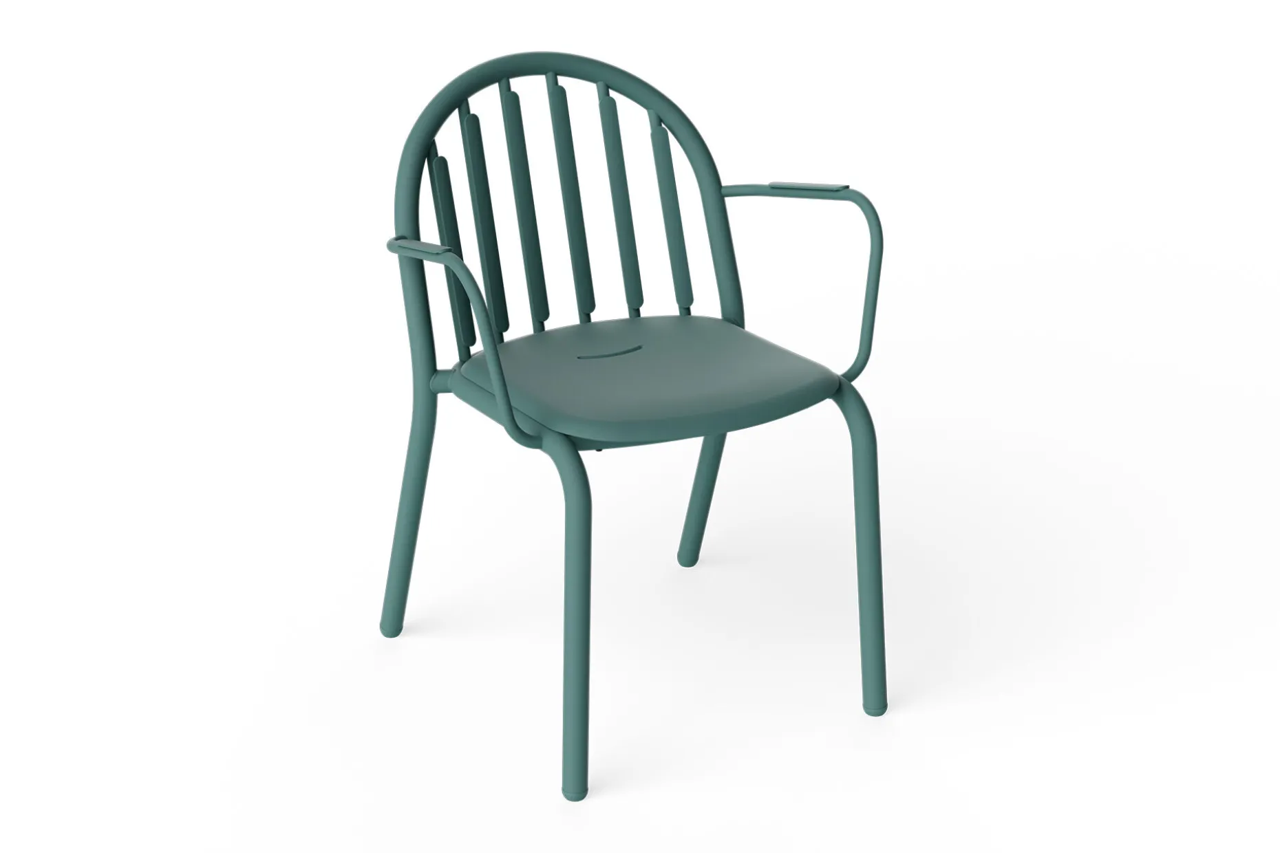 Fred's Armchair Tuinstoel met armleuning, groen, 60x59.5x80.5 cm