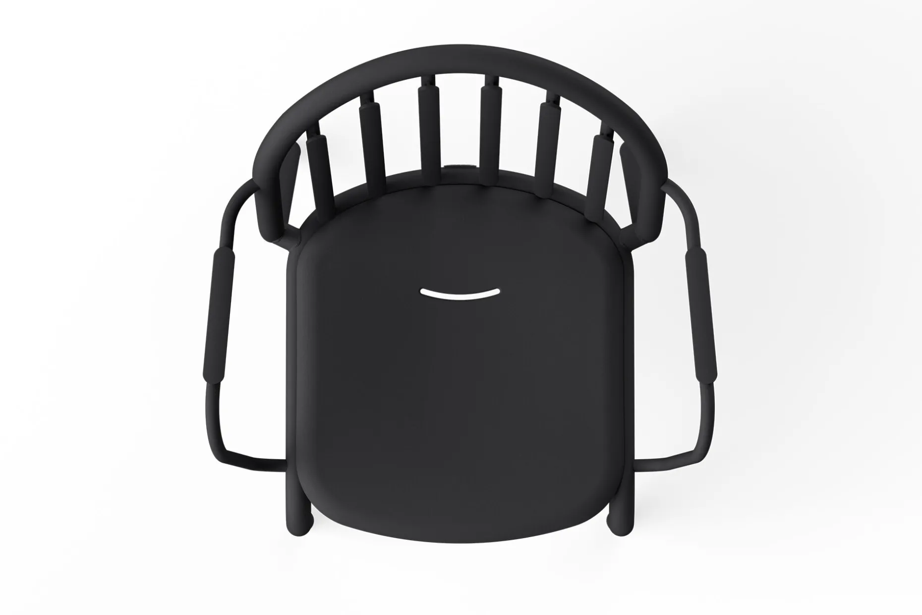 Fred's Armchair Tuinstoel met armleuning, zwart, 60x59.5x80.5 cm