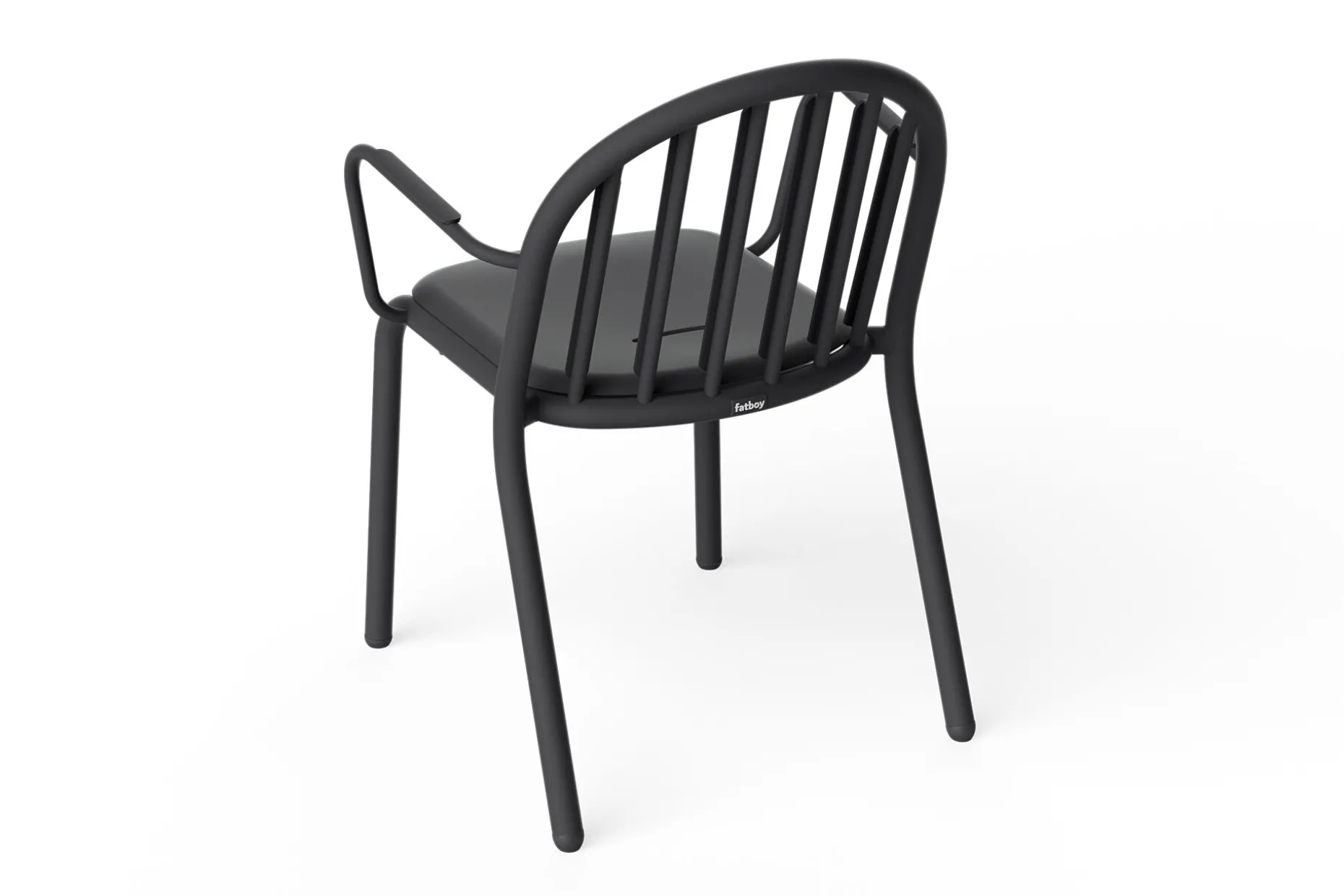 Fred's Armchair Tuinstoel met armleuning, zwart, 60x59.5x80.5 cm