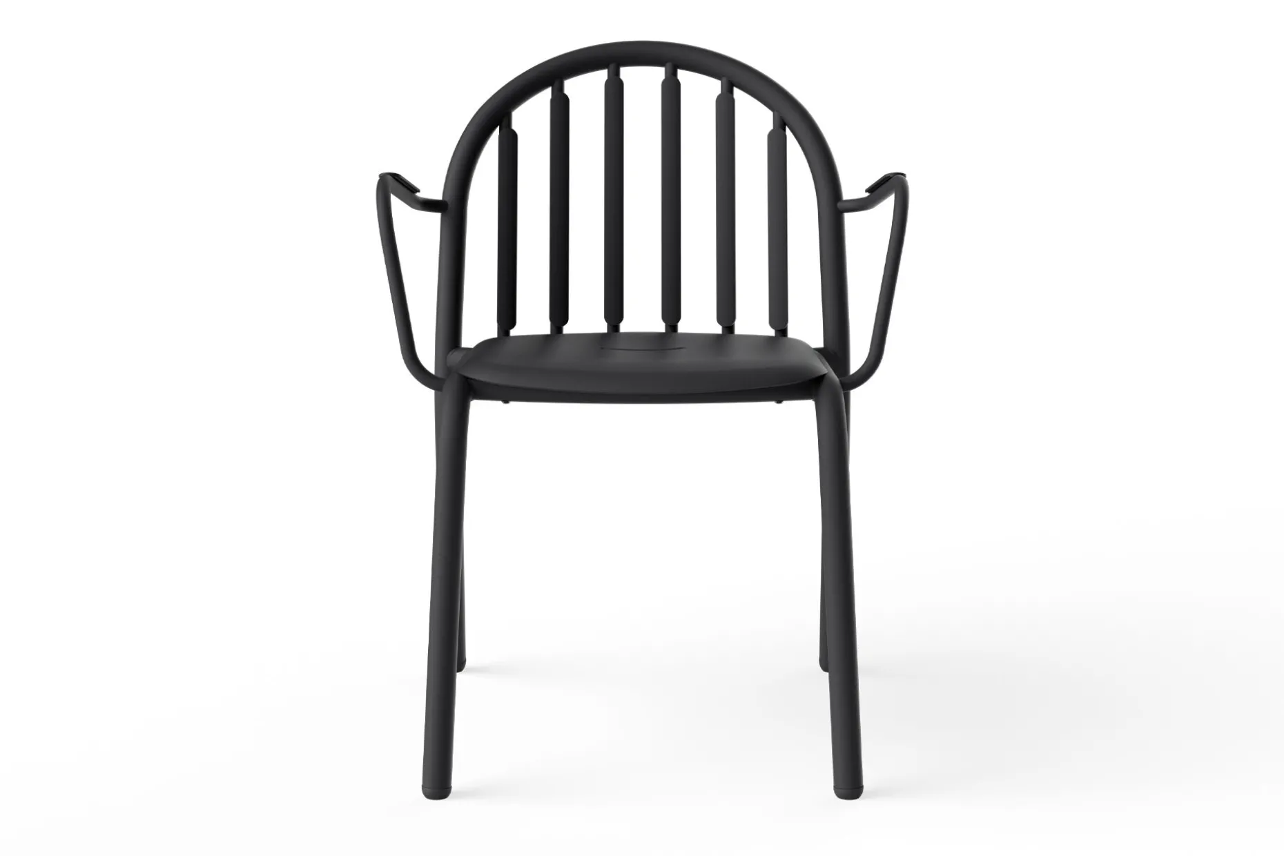 Fred's Armchair Tuinstoel met armleuning, zwart, 60x59.5x80.5 cm