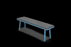 Fred's Bench Pillow Tuinkussen, grijs, 160x40x3.5 cm