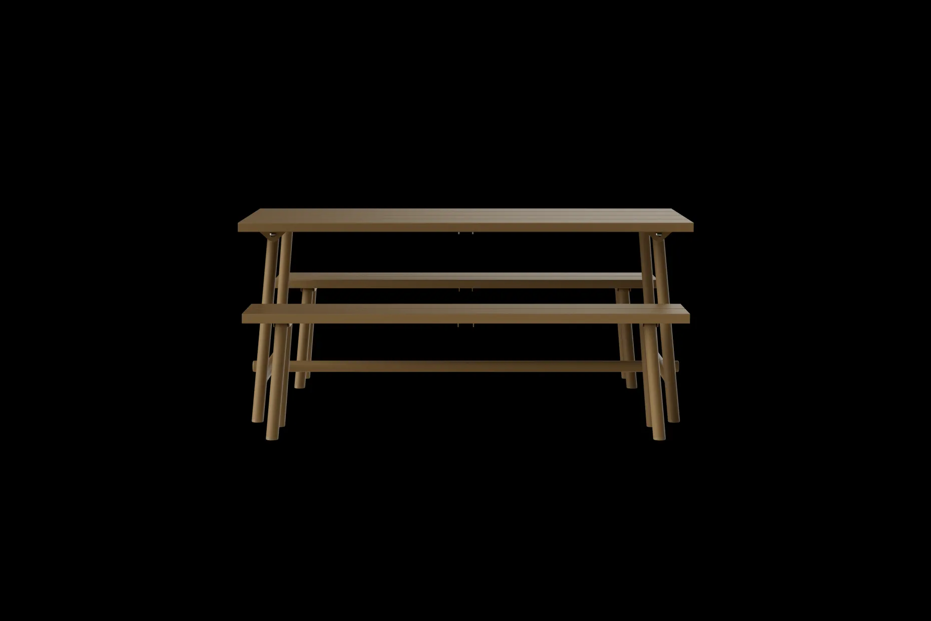 Fred's Bench Tuinbank, bruin, 160x40x46.5 cm