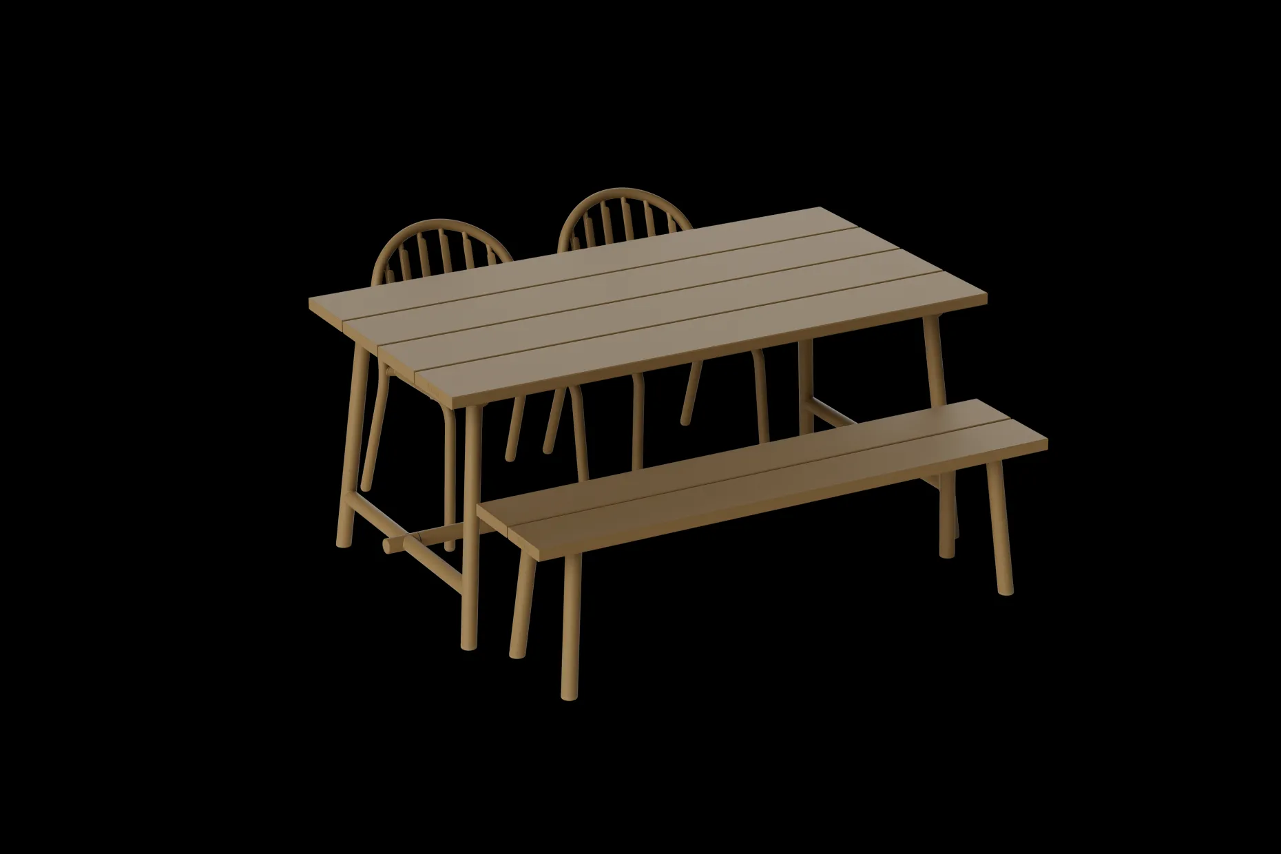 Fred's Bench Tuinbank, bruin, 160x40x46.5 cm