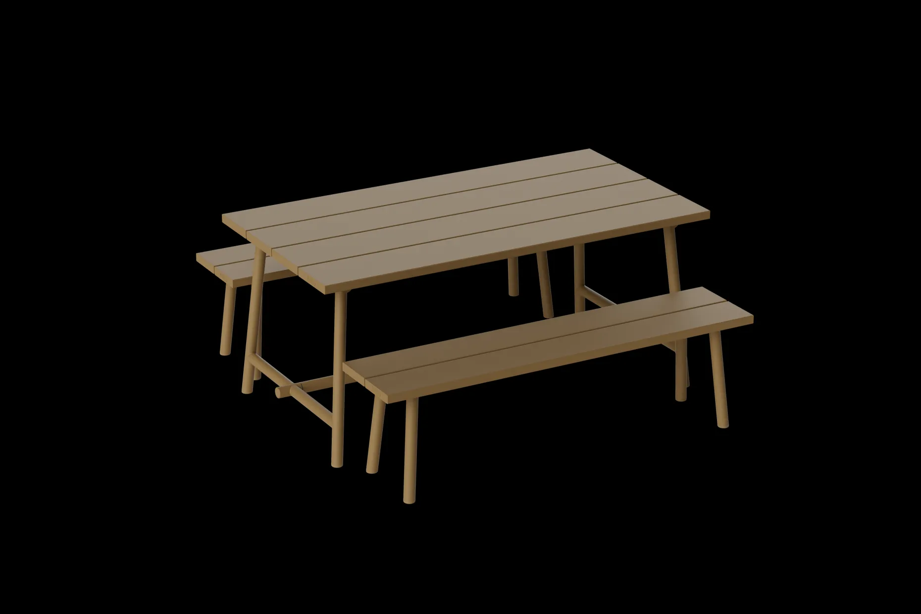 Fred's Bench Tuinbank, bruin, 160x40x46.5 cm