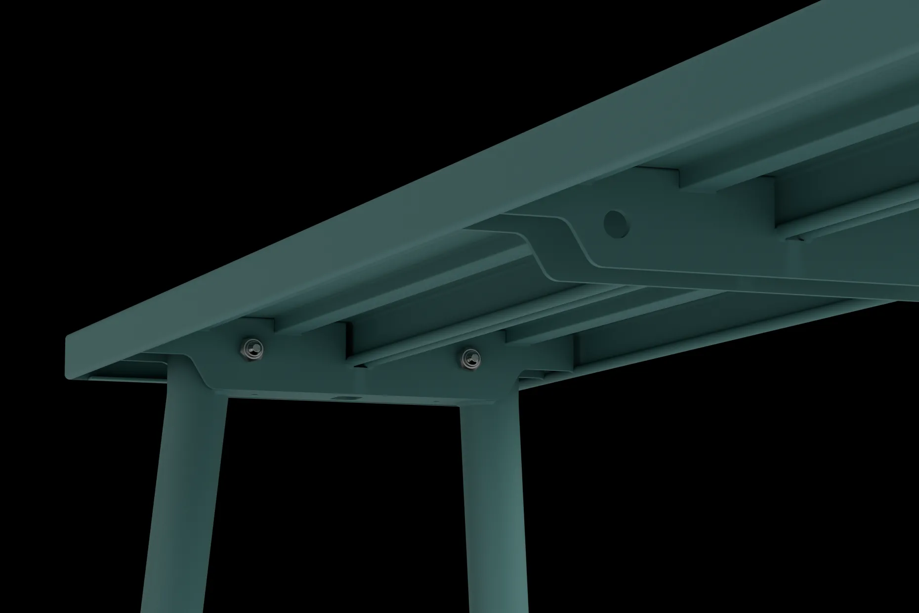 Fred's Bench Tuinbank, groen, 160x40x46.5 cm