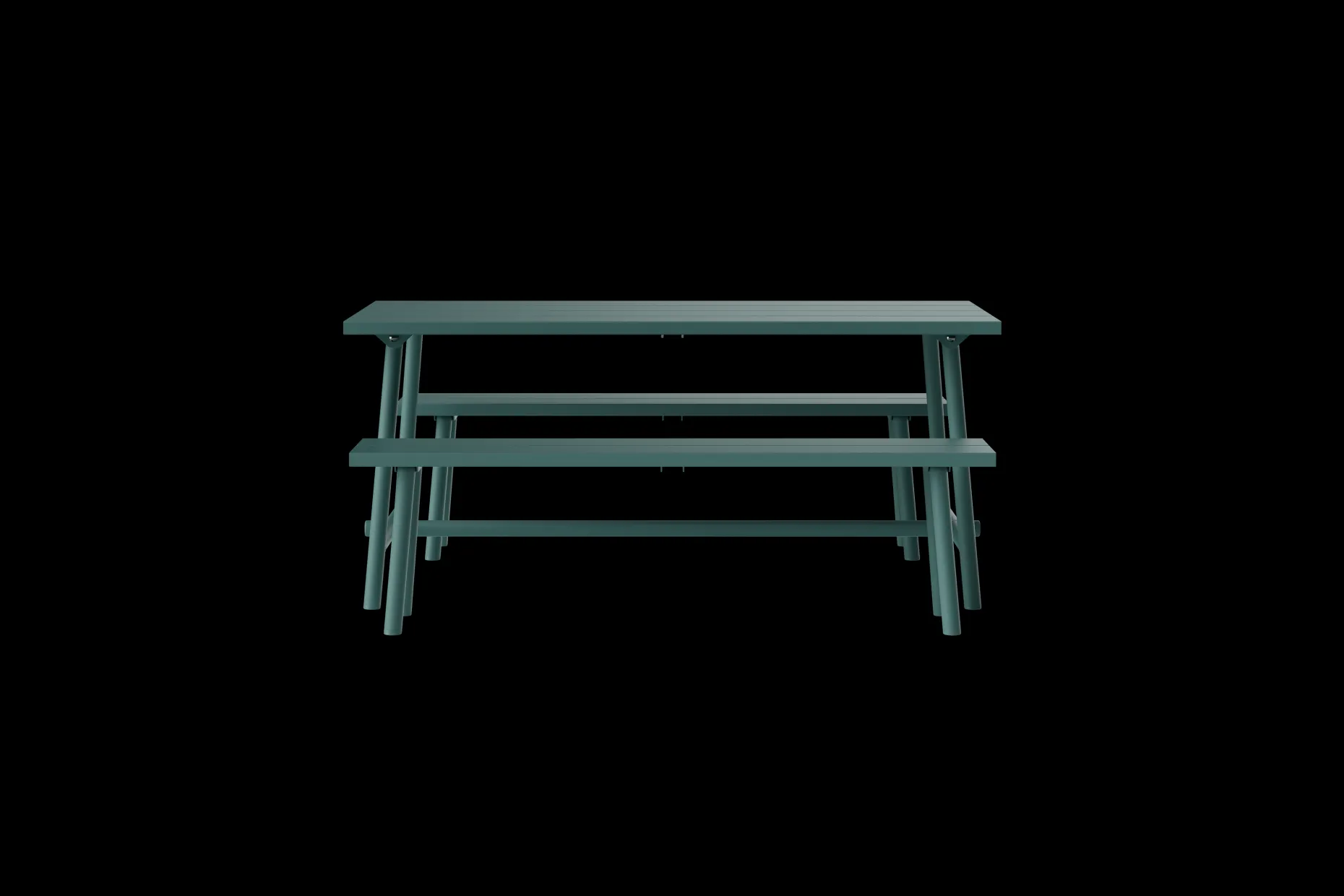 Fred's Bench Tuinbank, groen, 160x40x46.5 cm