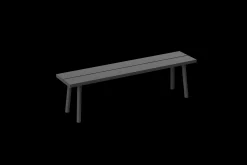 Fred's Bench Tuinbank, zwart, 160x40x46.5 cm