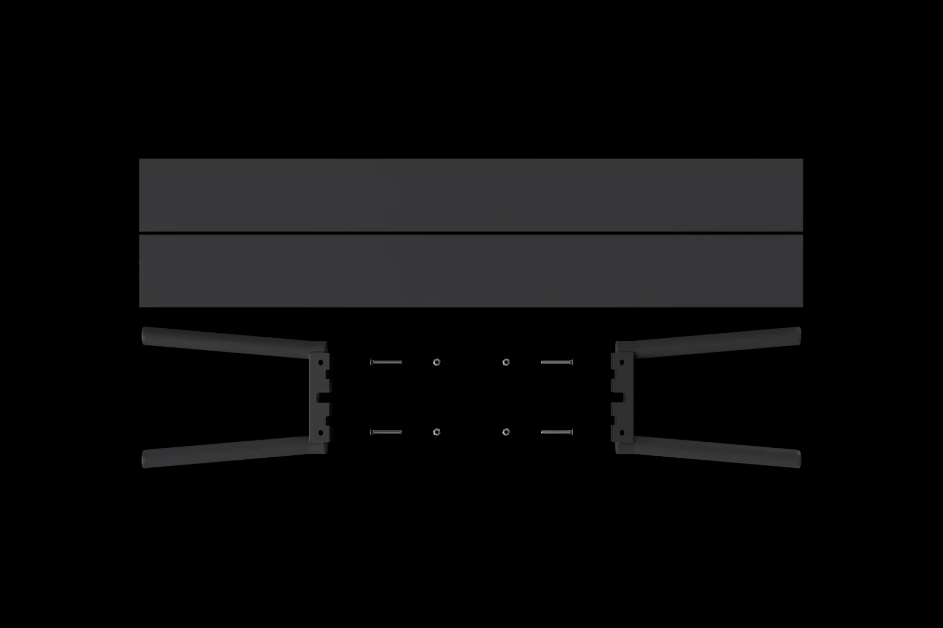 Fred's Bench Tuinbank, zwart, 160x40x46.5 cm