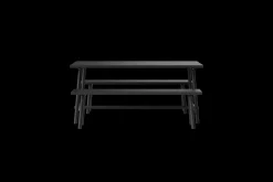 Fred's Bench Tuinbank, zwart, 160x40x46.5 cm