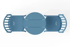 Fred's Bistreau Kleine tuintafel rond, blauw, 60x60x76 cm