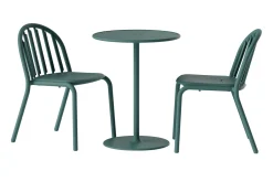 Fred's Bistreau Kleine tuintafel rond, groen, 60x60x76 cm