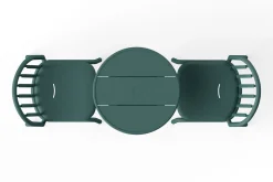 Fred's Bistreau Kleine tuintafel rond, groen, 60x60x76 cm