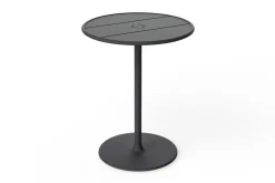 Fred's Bistreau Kleine tuintafel rond, zwart, 60x60x76 cm