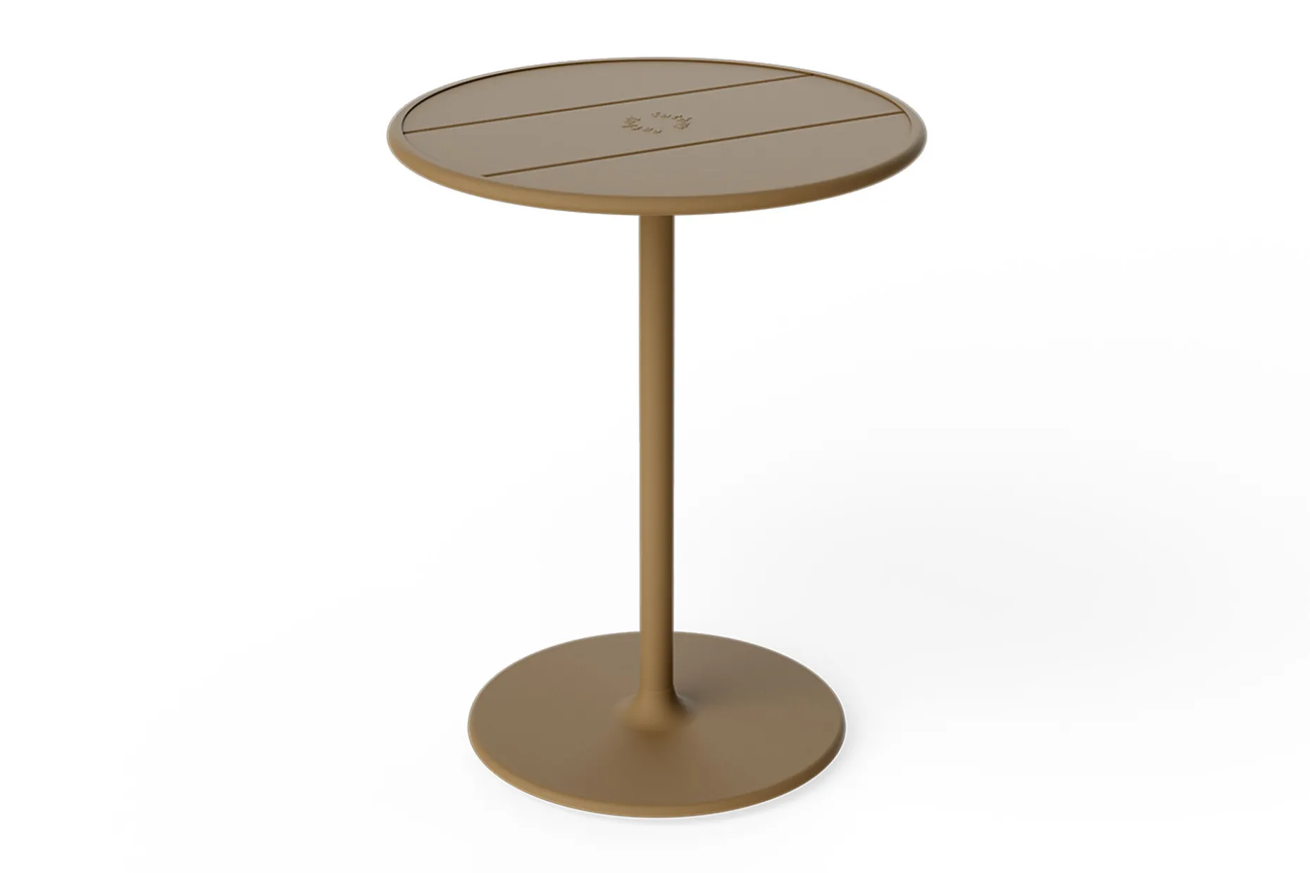 Fred's Bistreau Kleine tuintafel rond, bruin, 60x60x76 cm