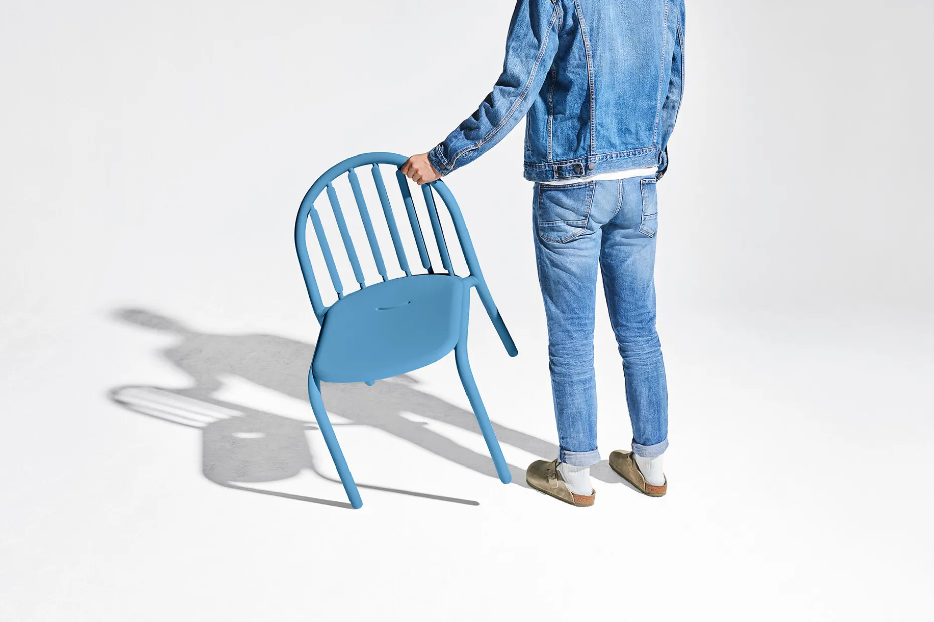 Fred's Chair Tuinstoel, blauw, 52x56x80.5 cm